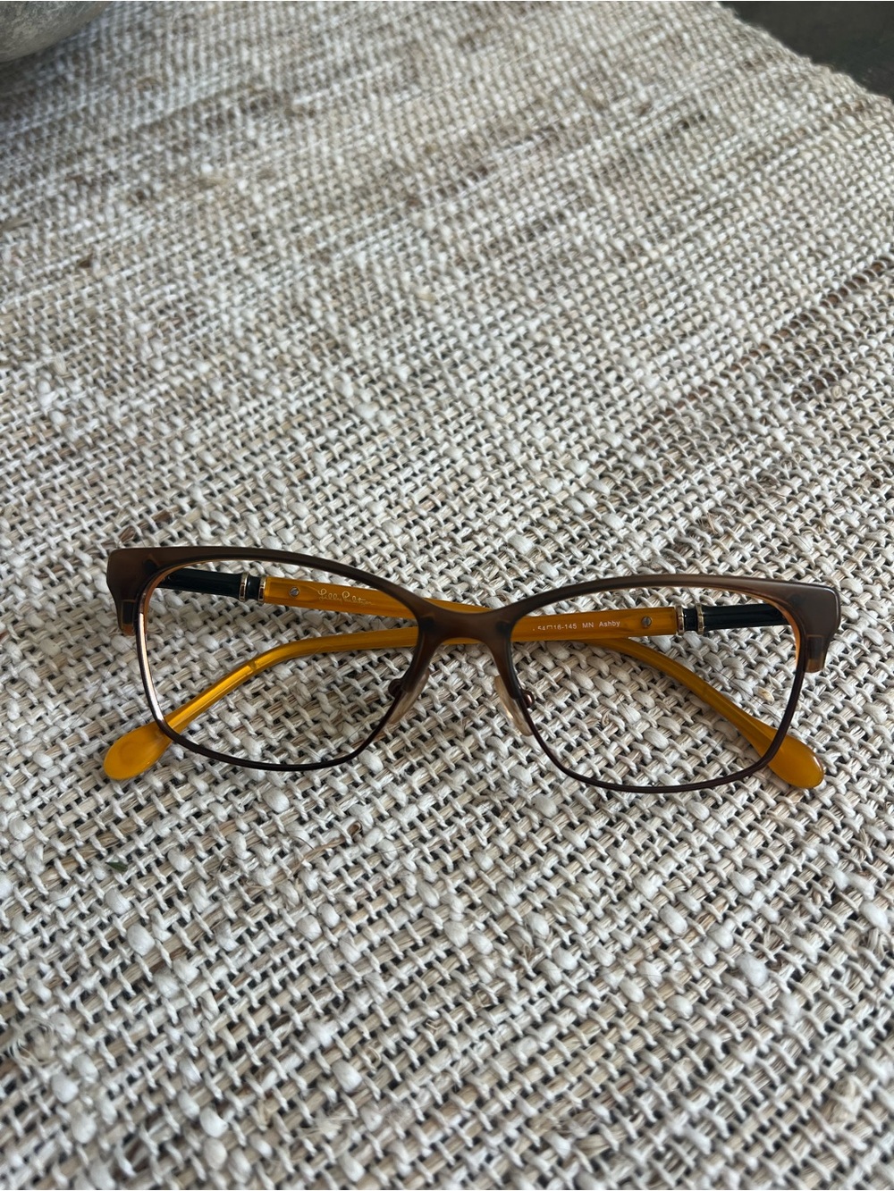 Lilly Pulitzer Eyeglass Frame Ashby 50-19 Tort